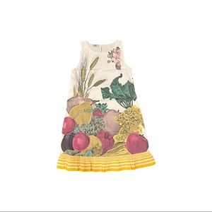 Moschino Cheap And Chic Wheat and Fruit Sheath Dress